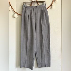 Koret vintage high waisted gingham plaid wide leg trousers